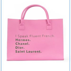 Pink Designer Tote Bag
